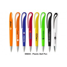 Swan_Twist Action Ball Plastic Pen