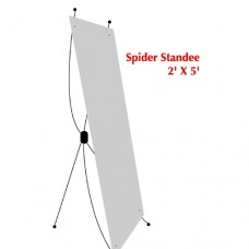 Bunting with spider standee